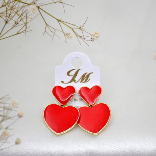 ARETES CORAZÓN FANTASIA